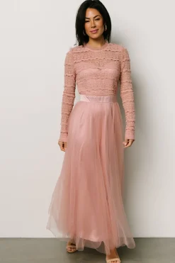 Baltic Born DRESSES|midi dresses|Lonnie Tulle Dress | Blush