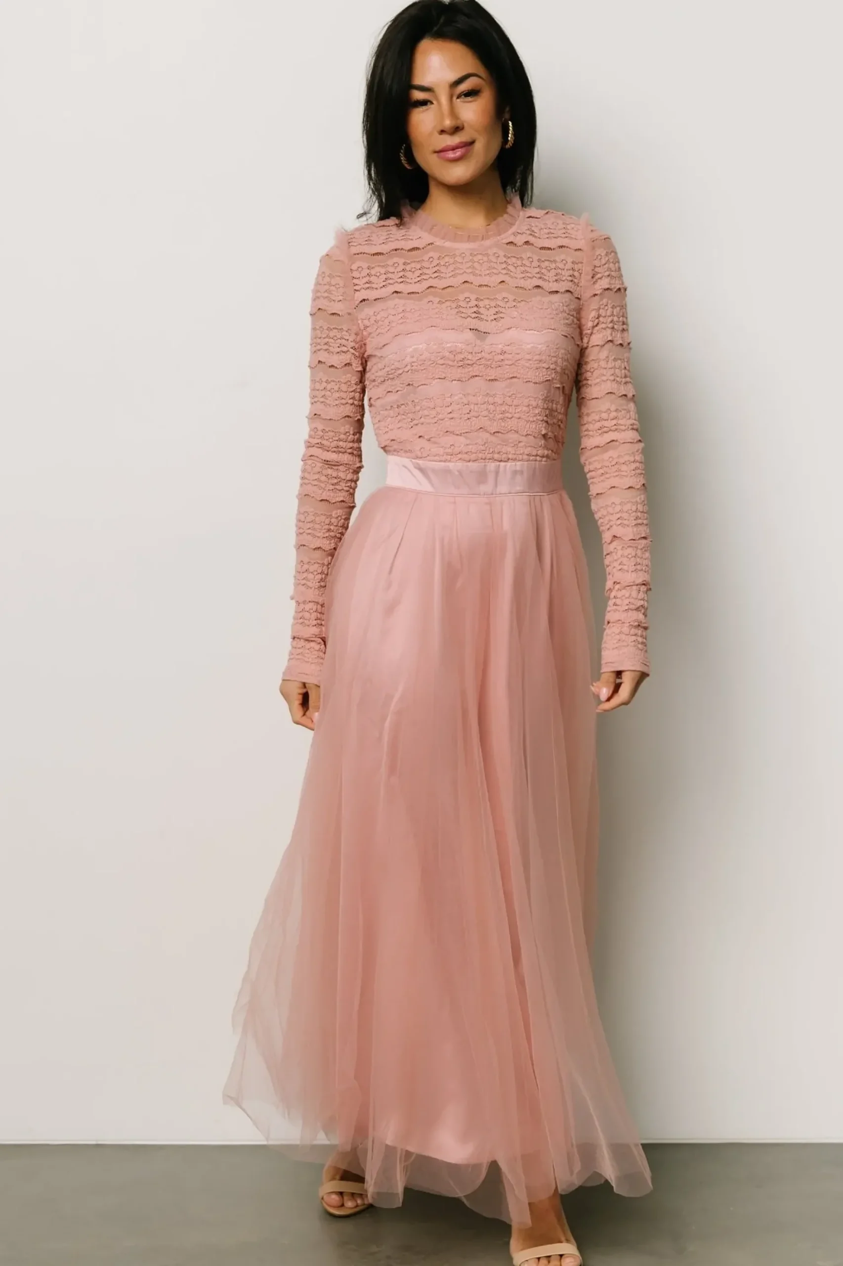Baltic Born DRESSES|midi dresses|Lonnie Tulle Dress | Blush