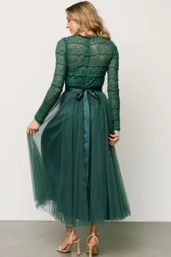 Baltic Born DRESSES|midi dresses|Lonnie Tulle Dress | Emerald