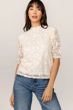 Baltic Born blouses + shirts|Lottie Lace Top | Cream