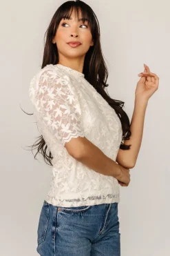 Baltic Born blouses + shirts|Lottie Lace Top | Cream