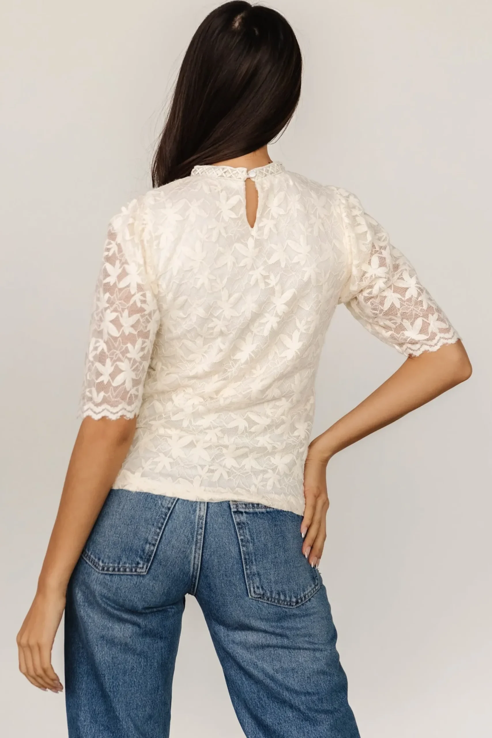 Baltic Born blouses + shirts|Lottie Lace Top | Cream