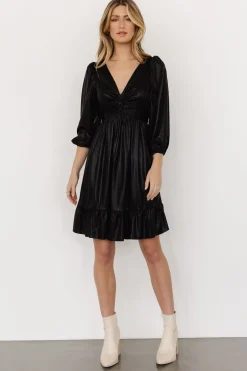 Baltic Born SALE|Louvre Metallic Dress | Black