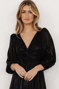 Baltic Born SALE|Louvre Metallic Dress | Black