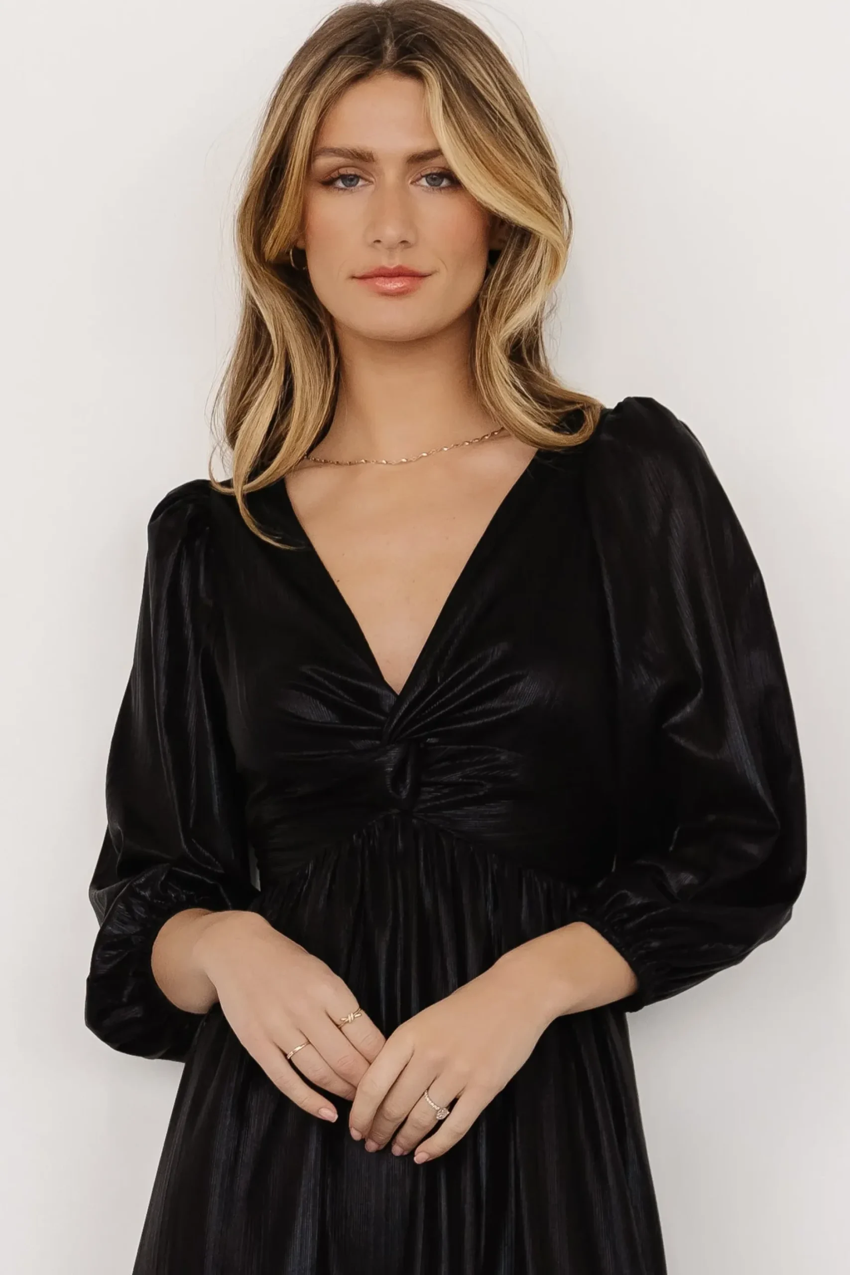 Baltic Born SALE|Louvre Metallic Dress | Black