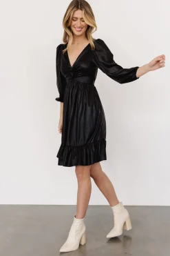 Baltic Born SALE|Louvre Metallic Dress | Black
