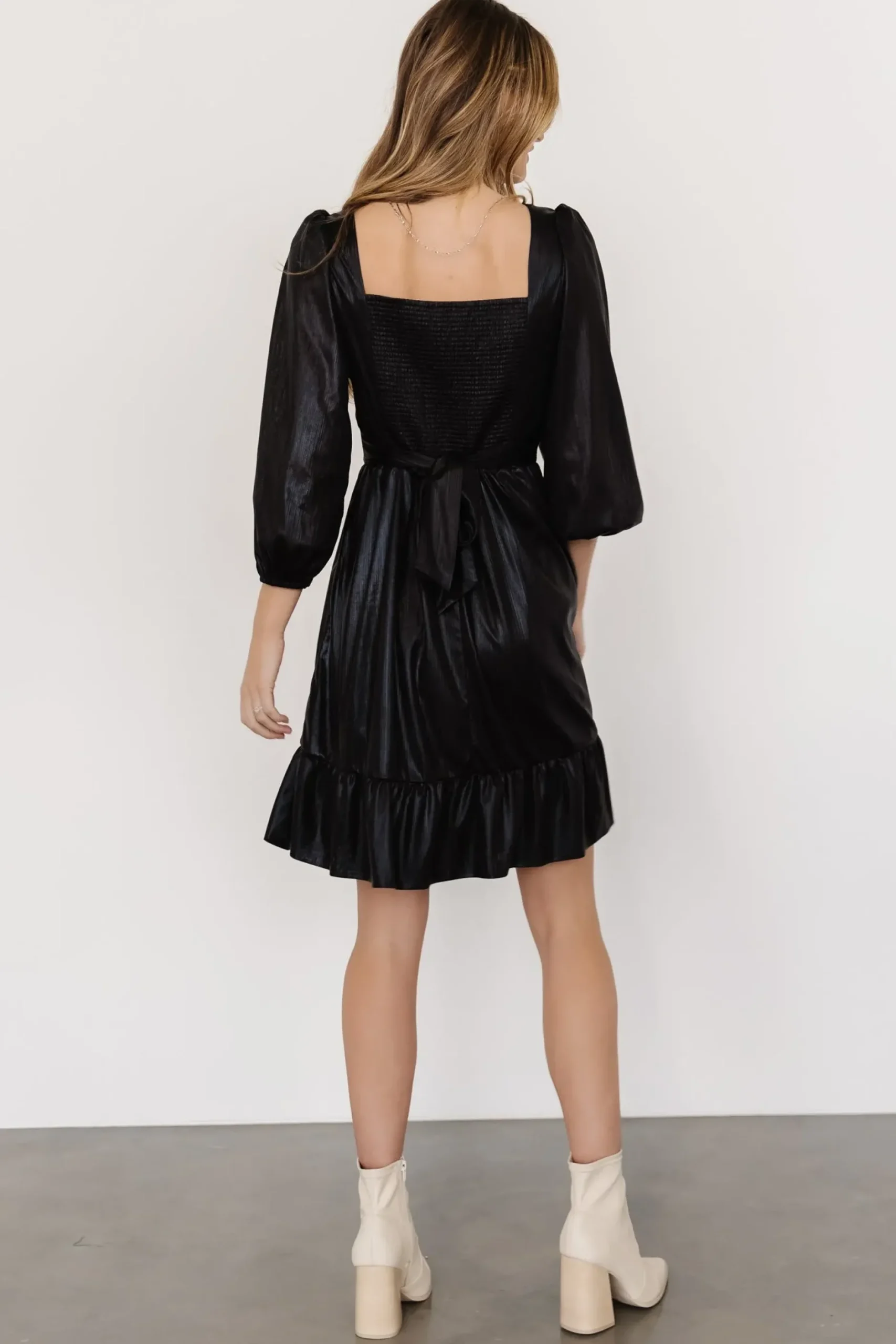 Baltic Born SALE|Louvre Metallic Dress | Black