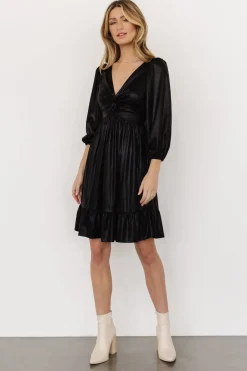 Baltic Born SALE|Louvre Metallic Dress | Black