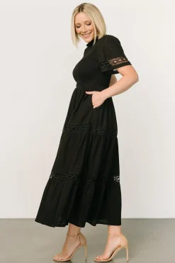 Baltic Born maxi dresses|EXTENDED SIZING|Loveland Geo Lace Maxi Dress | Black