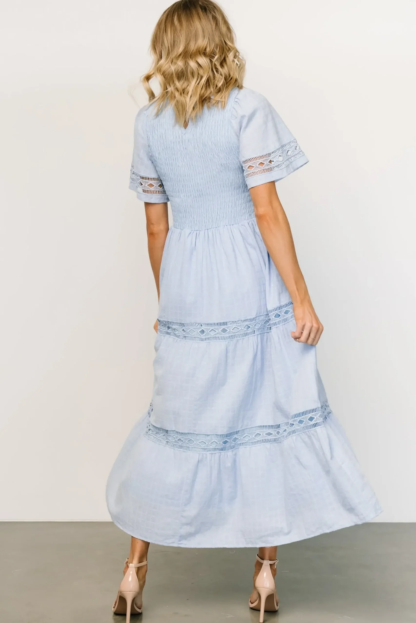 Baltic Born maxi dresses|WINTER ESSENTIALS|Loveland Geo Lace Maxi Dress | Light Blue