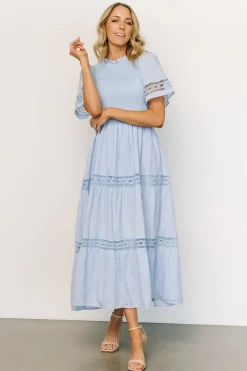 Baltic Born maxi dresses|WINTER ESSENTIALS|Loveland Geo Lace Maxi Dress | Light Blue