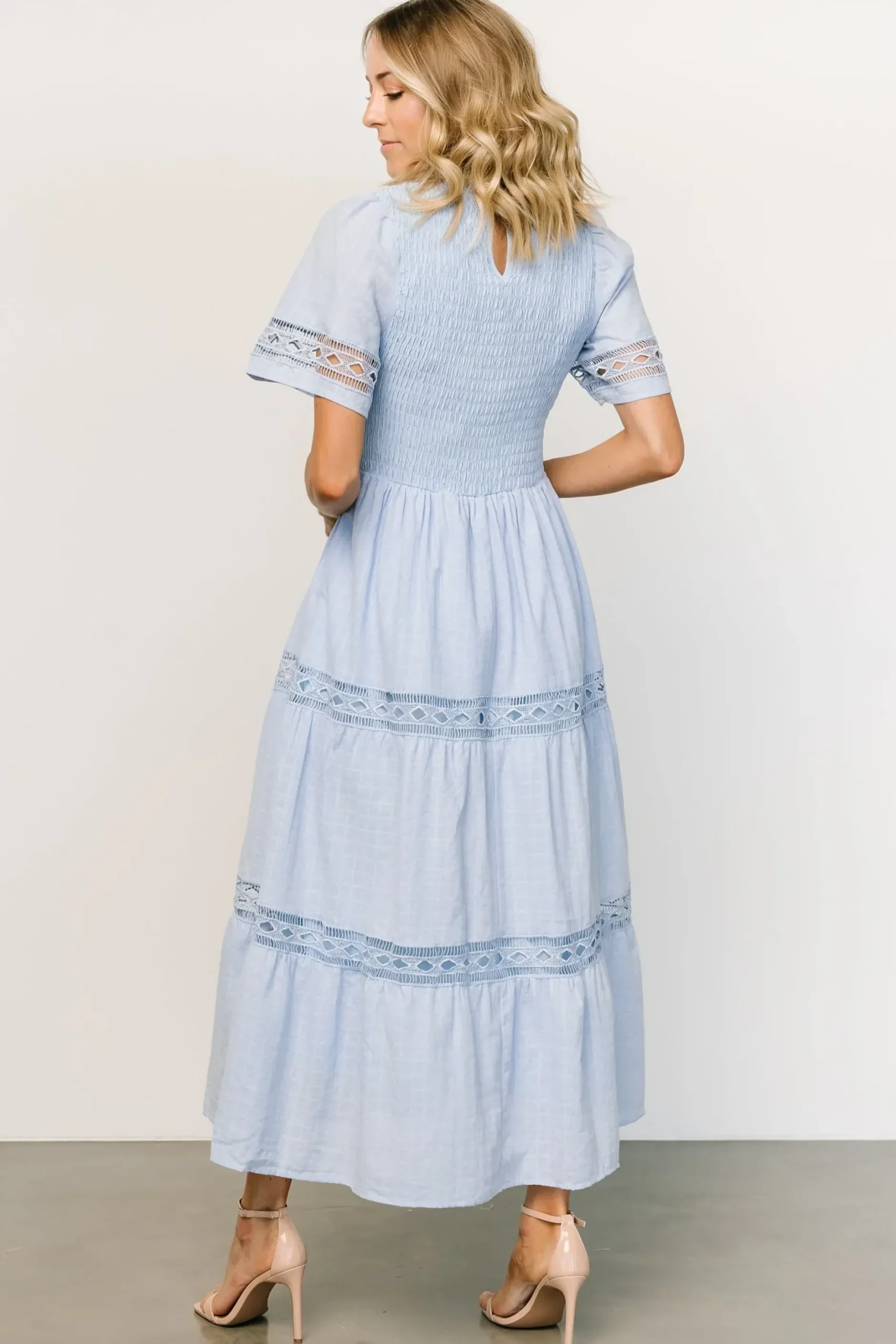 Baltic Born maxi dresses|WINTER ESSENTIALS|Loveland Geo Lace Maxi Dress | Light Blue