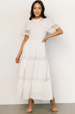 Baltic Born maxi dresses|WINTER ESSENTIALS|Loveland Geo Lace Maxi Dress | Off White