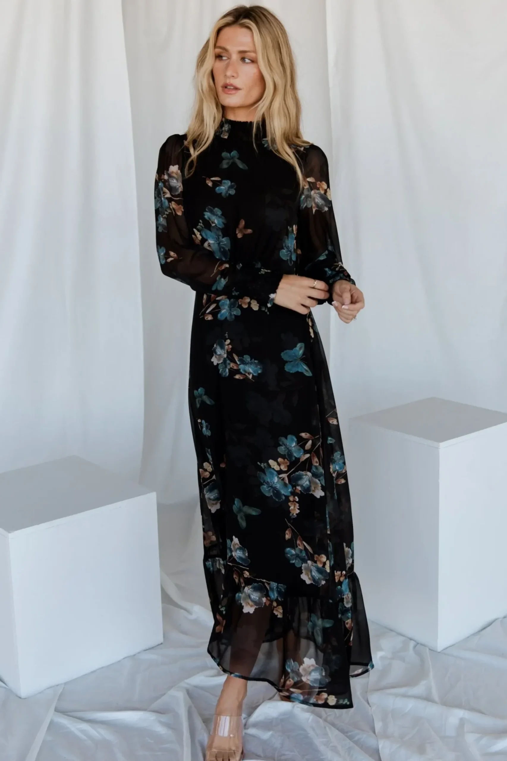 Baltic Born maxi dresses|BEST SELLERS|Luciana Maxi Dress | Black + Blue