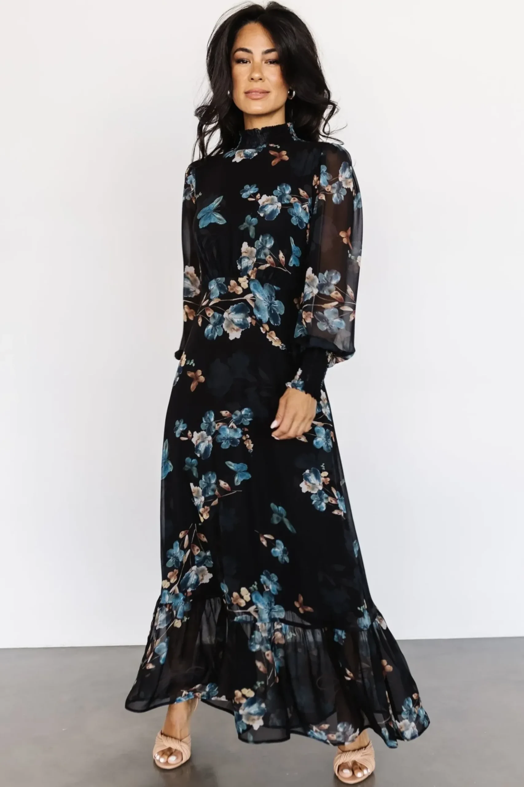 Baltic Born maxi dresses|BEST SELLERS|Luciana Maxi Dress | Black + Blue