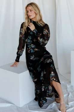 Baltic Born maxi dresses|BEST SELLERS|Luciana Maxi Dress | Black + Blue