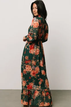 Baltic Born DRESSES|maxi dresses|Luciana Maxi Dress | Green Multi