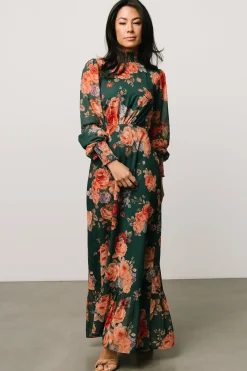 Baltic Born DRESSES|maxi dresses|Luciana Maxi Dress | Green Multi