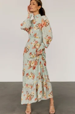 Baltic Born DRESSES|maxi dresses|Luciana Maxi Dress | Sage Multi