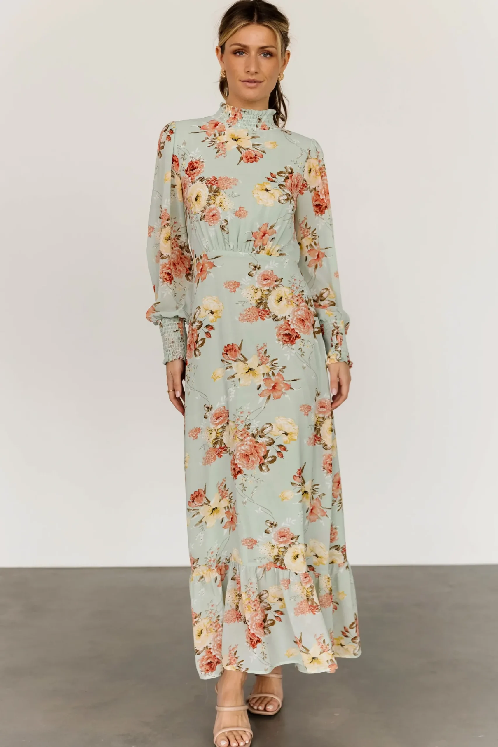 Baltic Born DRESSES|maxi dresses|Luciana Maxi Dress | Sage Multi
