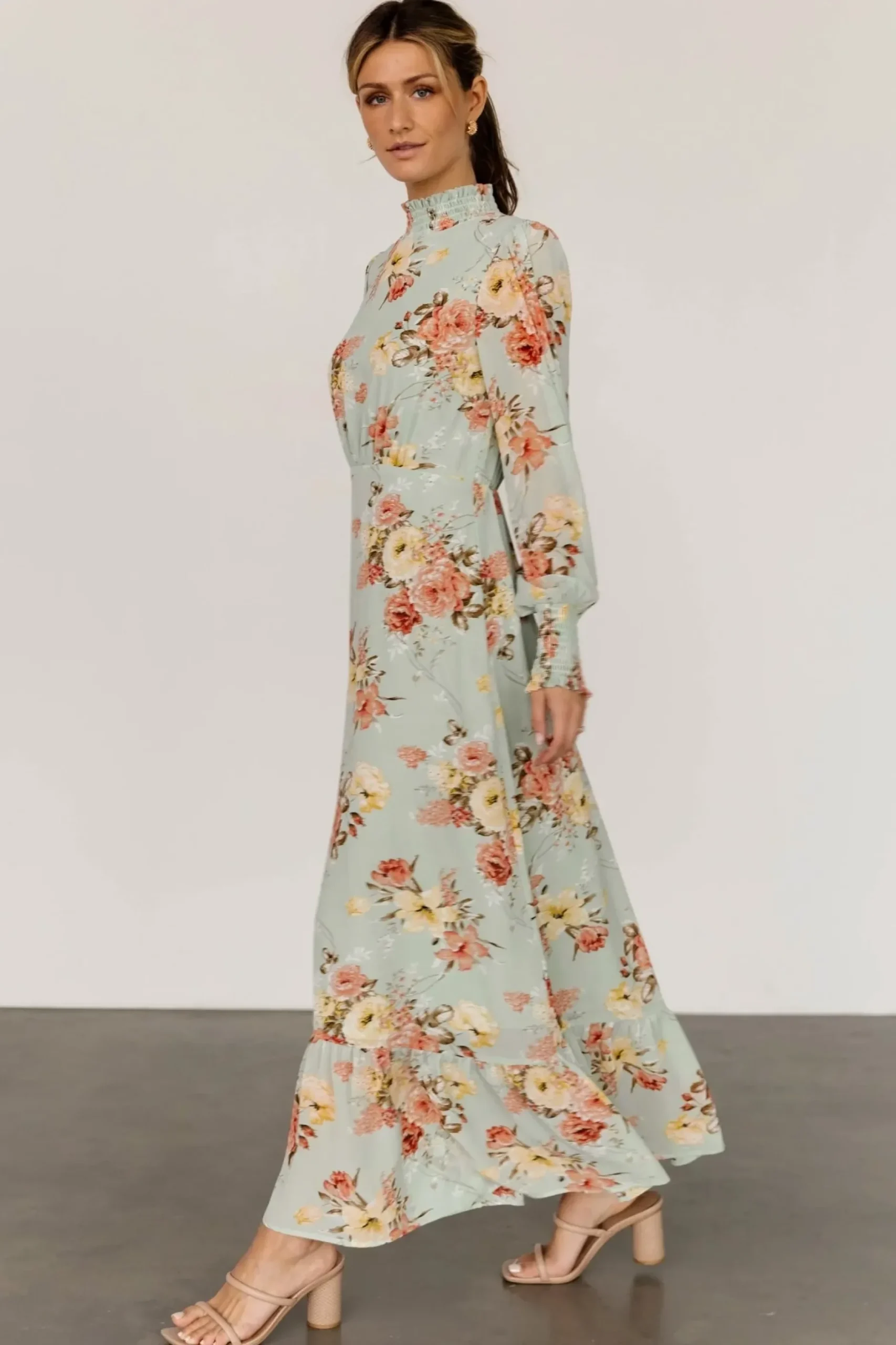 Baltic Born DRESSES|maxi dresses|Luciana Maxi Dress | Sage Multi