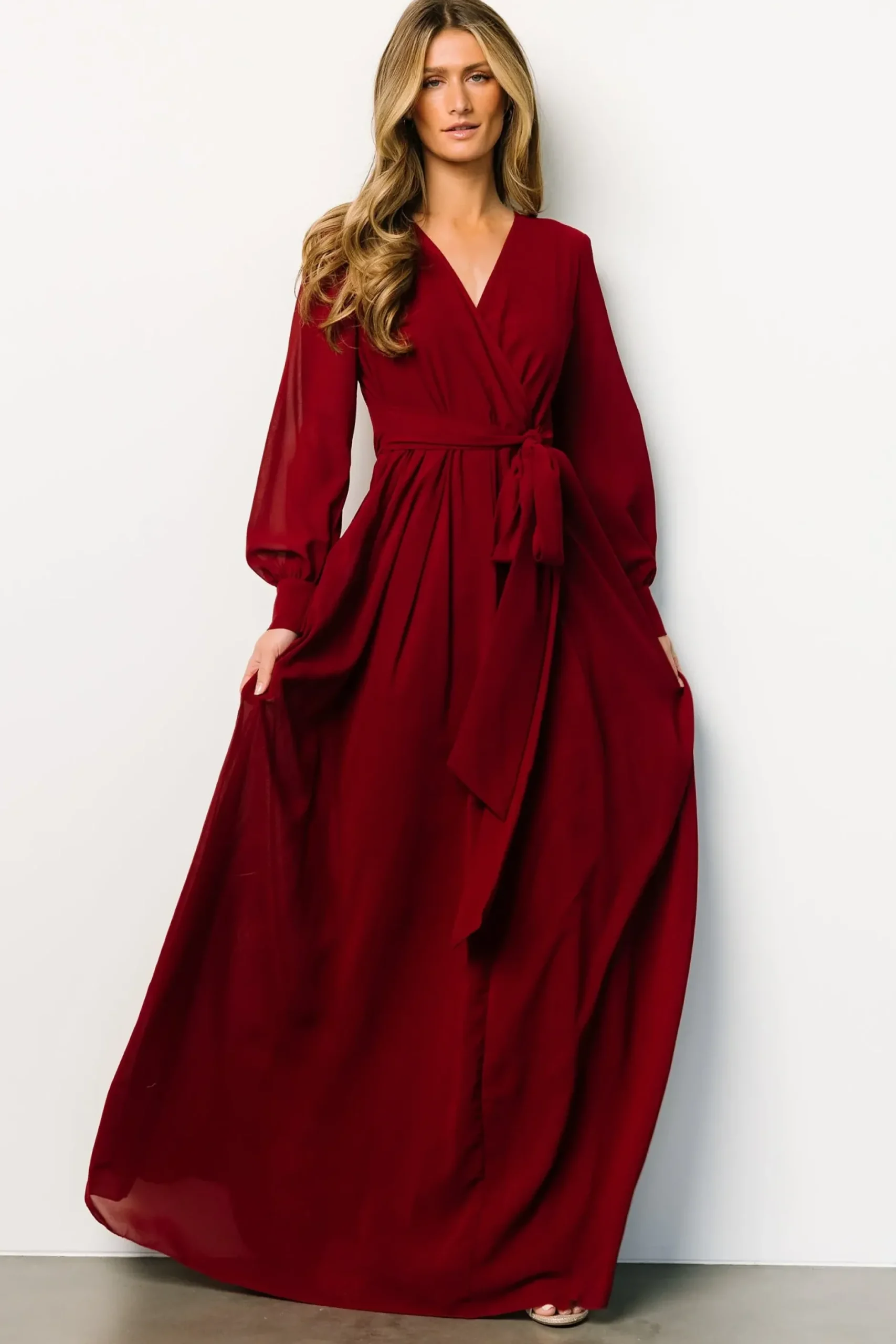 Baltic Born SALE|Lydia Maxi Dress | Burgundy