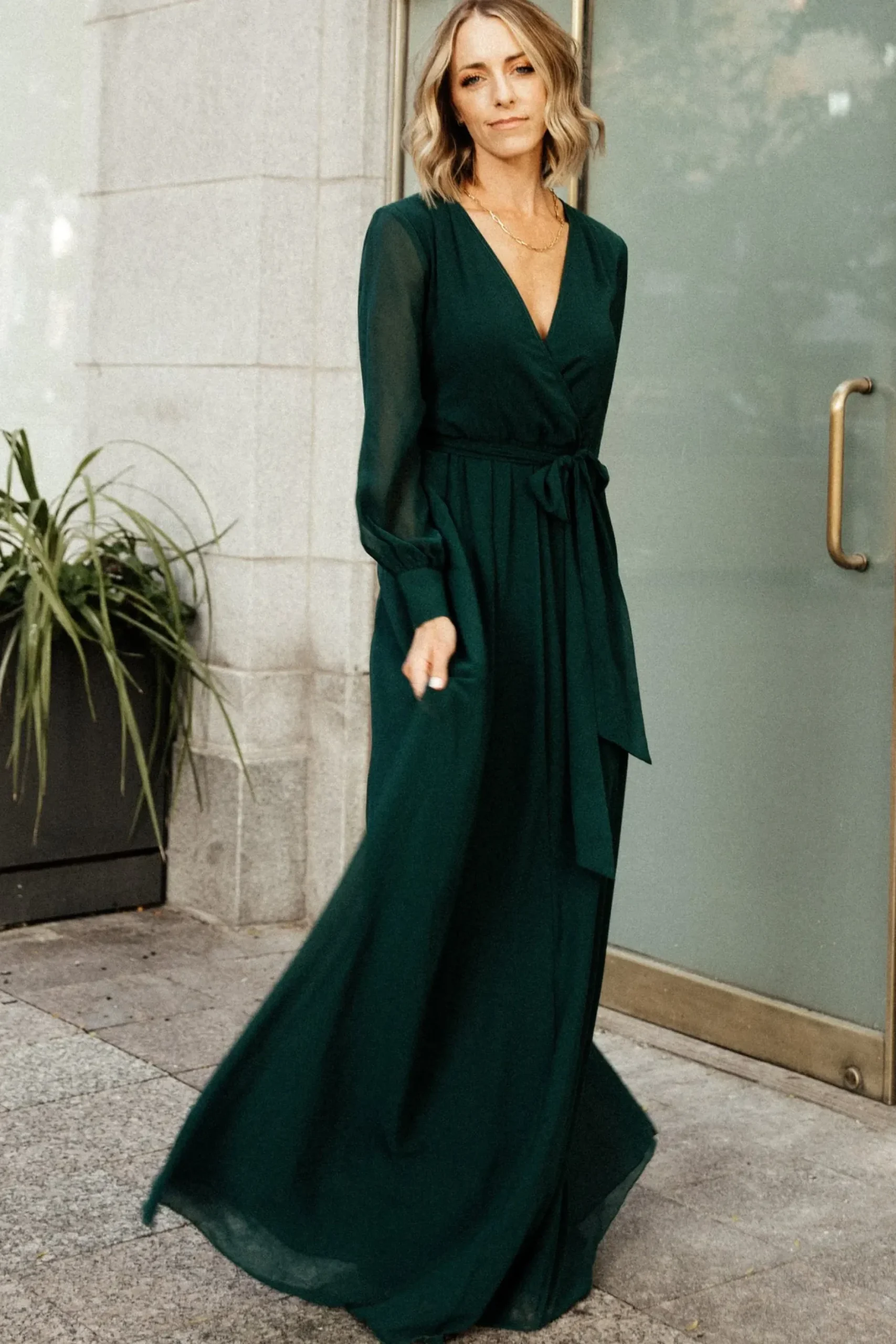 Baltic Born SALE|Lydia Maxi Dress | Hunter Green