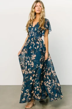 Baltic Born WEDDING SUITE|wedding guest|Lynlee Metallic Maxi Dress | Topaz