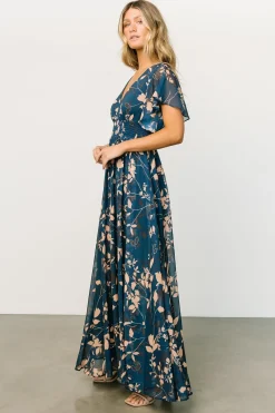 Baltic Born WEDDING SUITE|wedding guest|Lynlee Metallic Maxi Dress | Topaz