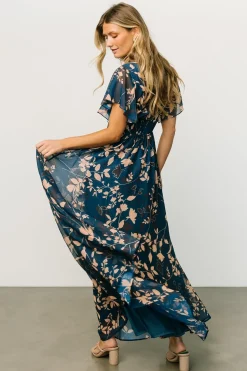 Baltic Born WEDDING SUITE|wedding guest|Lynlee Metallic Maxi Dress | Topaz