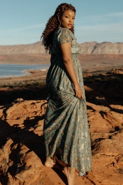 Baltic Born WEDDING SUITE|wedding guest|Lynlee Metallic Maxi Dress | Eucalyptus