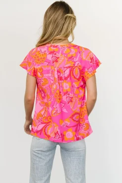 Baltic Born blouses + shirts|Macey Top | Pink Multi