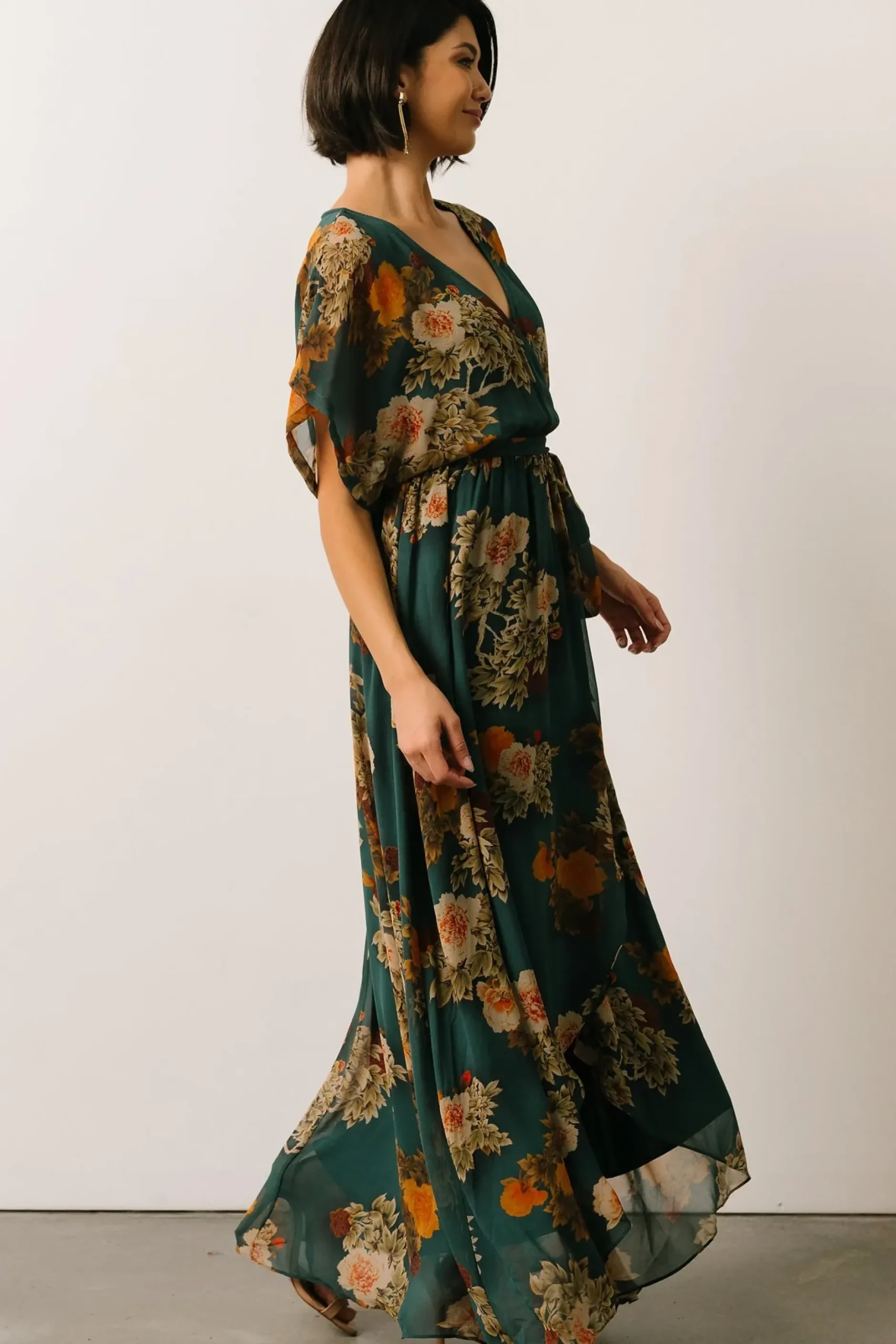 Baltic Born WINTER ESSENTIALS|Madeline Maxi Dress | Jade Multi Floral
