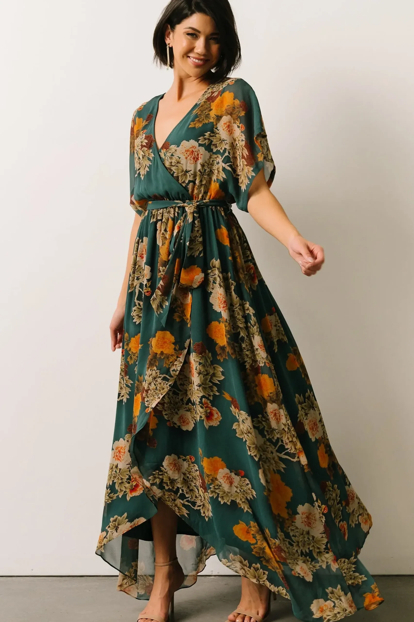 Baltic Born WINTER ESSENTIALS|Madeline Maxi Dress | Jade Multi Floral