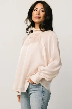Baltic Born blouses + shirts|Maeve Shimmer Top | Champagne