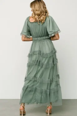 Baltic Born tulle styles|Magdalena Tulle Maxi Dress | Eucalyptus