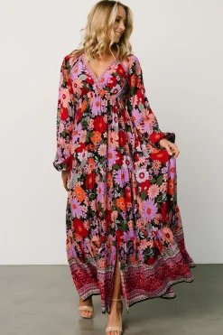 Baltic Born maxi dresses|Malena Maxi Dress | Black Multi