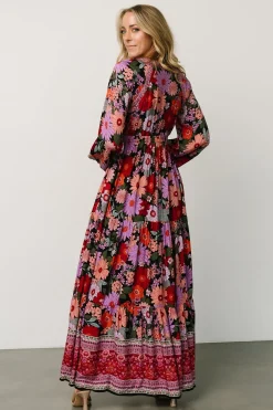 Baltic Born maxi dresses|Malena Maxi Dress | Black Multi