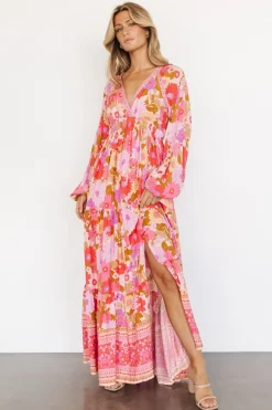 Baltic Born maxi dresses|Malena Maxi Dress | Pink Multi