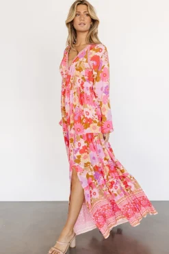 Baltic Born maxi dresses|Malena Maxi Dress | Pink Multi