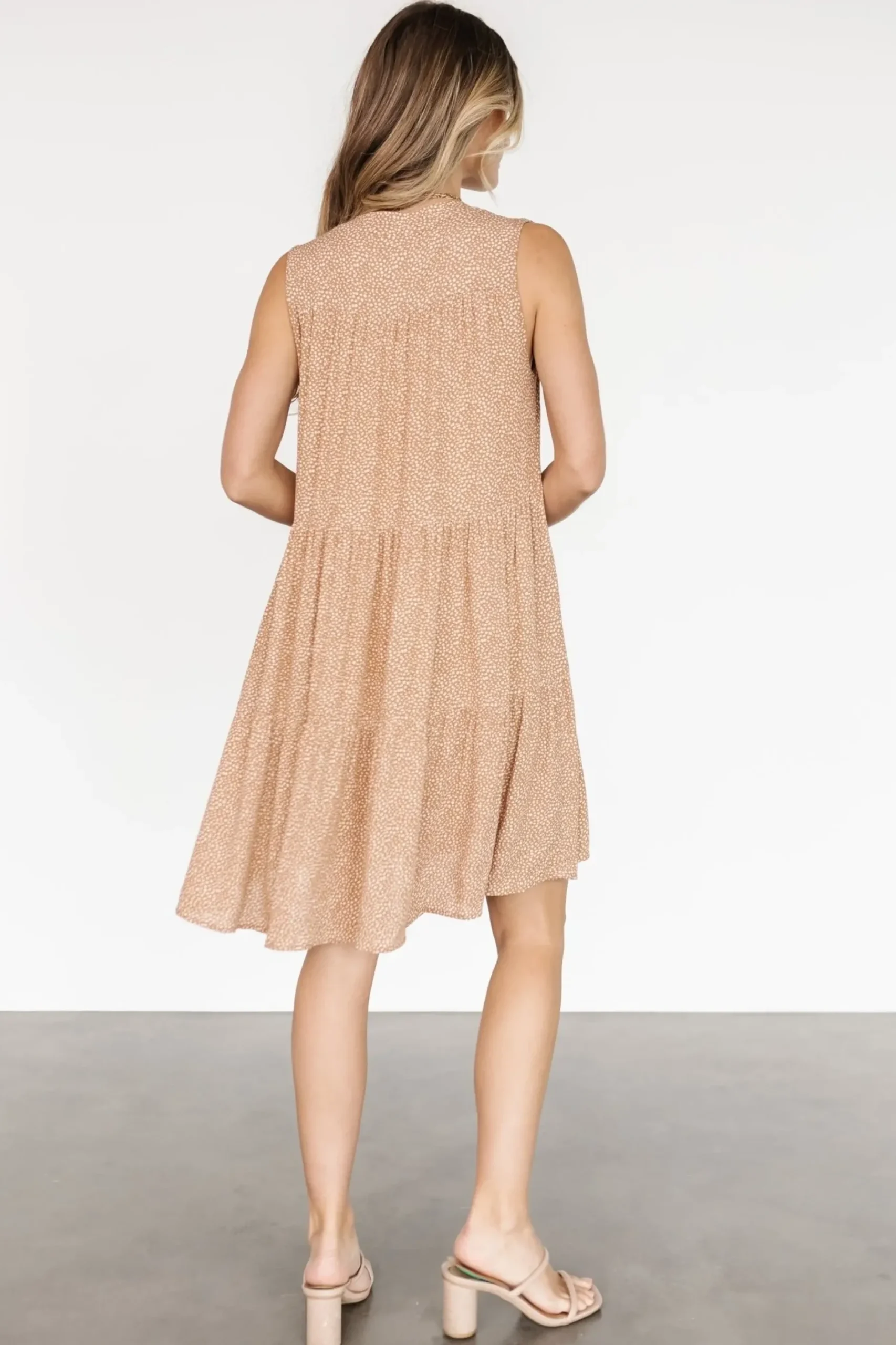 Baltic Born short dresses|cover up|Malone Button Down Short Dress | Camel