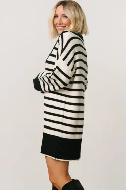 Baltic Born DRESSES|short dresses|Manon Sweater Dress | Black Stripe