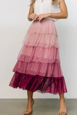 Baltic Born skirts|Marlene Tulle Ruffle Skirt | Mauve + Berry