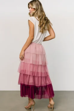 Baltic Born skirts|Marlene Tulle Ruffle Skirt | Mauve + Berry