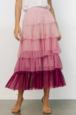 Baltic Born skirts|Marlene Tulle Ruffle Skirt | Mauve + Berry