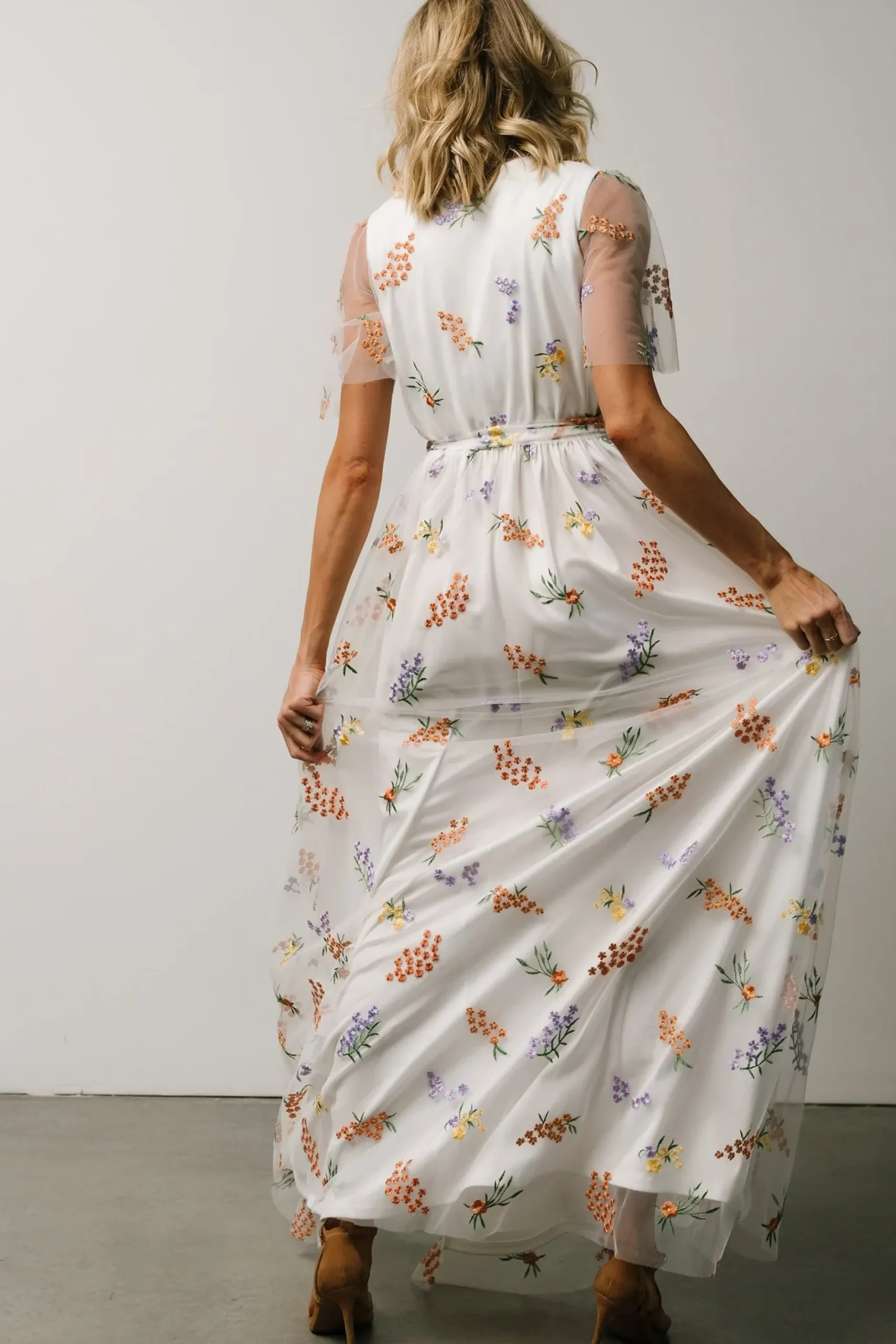 Baltic Born SALE|Marseille Embossed Maxi Dress | Meadow Floral