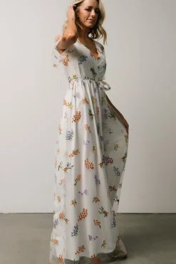 Baltic Born SALE|Marseille Embossed Maxi Dress | Meadow Floral