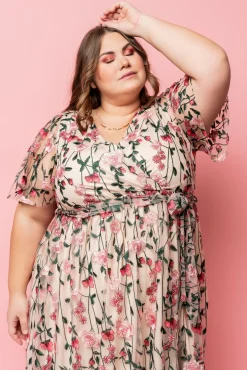 Baltic Born SALE|Marseille Embossed Maxi Dress | Rose Garden