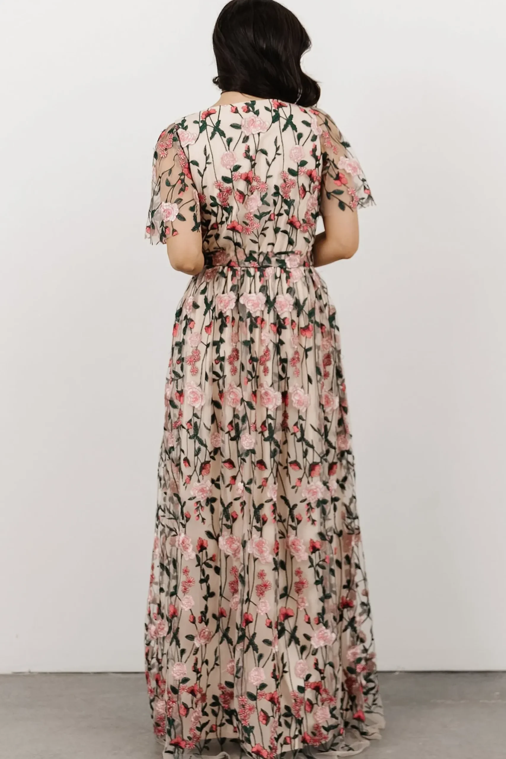 Baltic Born SALE|Marseille Embossed Maxi Dress | Rose Garden