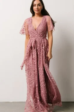 Baltic Born SALE|Marseille Embossed Maxi Dress | Orchid